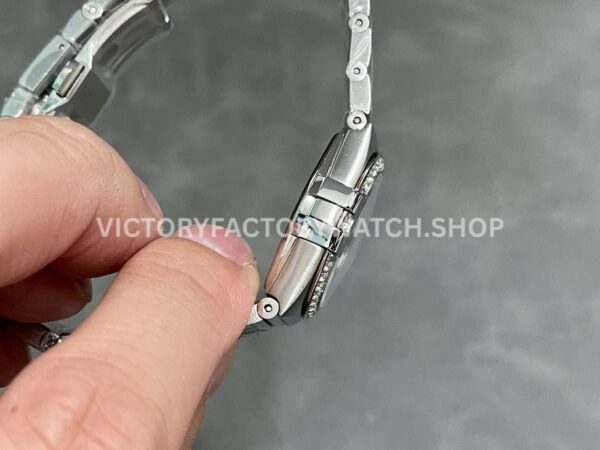 TW Factory Omega Constellation Quartz 123.15.27.60.55.003 27mm Diamond Bezel Full Steel Mother Of Pearl Dial