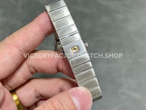 TW Factory Omega Constellation Quartz 123.15.27.60.55.003 27mm Diamond Bezel Full Steel Mother Of Pearl Dial