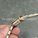 TW Factory Omega Constellation Quartz 123.20.27.60.55.002 27mm Half Yellow Gold Diamon (1) TW Factory Omega Constellation Quartz 123.20.27.60.55.002 27mm Half Yellow Gold Diamond Gold Bezel Mother Of Pearl Diamond Dial