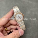 TW Factory Omega Constellation Quartz 123.25.27.60.55.007 27mm Half Rose Gold ( (3) TW Factory Omega Constellation Quartz 123.25.27.60.55.007 27mm Half Rose Gold Diamond Rose Gold Bezel Mother Of Pearl Diamond Dial