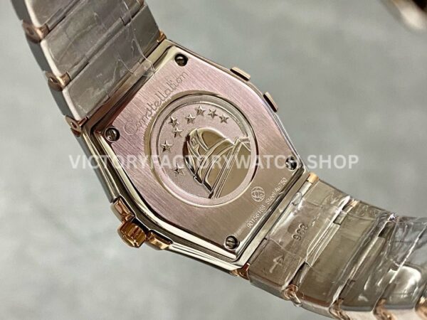 TW Factory Omega Constellation Quartz 123.25.27.60.55.007 27mm Half Rose Gold ( (8) TW Factory Omega Constellation Quartz 123.25.27.60.55.007 27mm Half Rose Gold Diamond Rose Gold Bezel Mother Of Pearl Diamond Dial