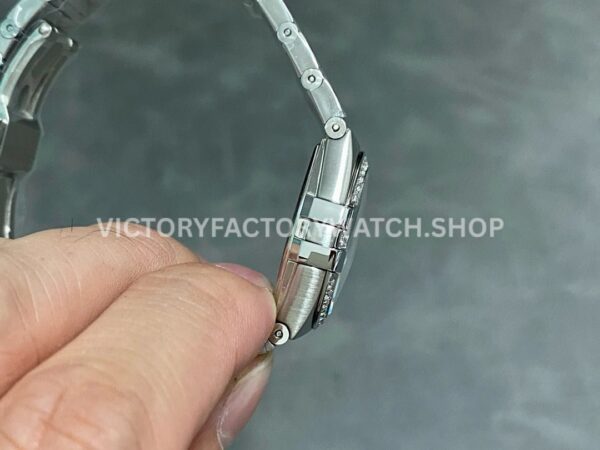 TW Factory Omega Constellation Quartz 131.10.25.60.53.001 27mm Full Steel Diamond Bezel Diamond Gypsophila Blue Dial