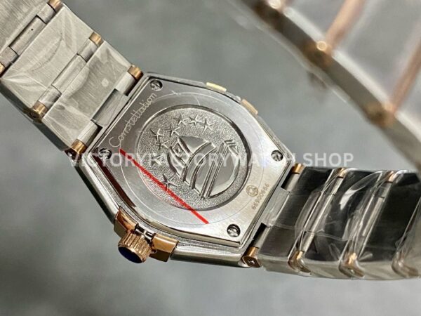 TW Factory Omega Constellation Quartz 131.25.25.60.53.002 27mm Half Rose Gold Roman Number Rose Gold Bezel Diamond Gypsophila Blue Dial