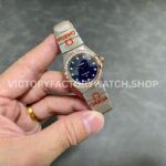 TW Factory Omega Constellation Quartz 131.25.25.60.53.002 27mm Half Rose Gold Roman Number Rose Gold Bezel Diamond Gypsophila Blue Dial