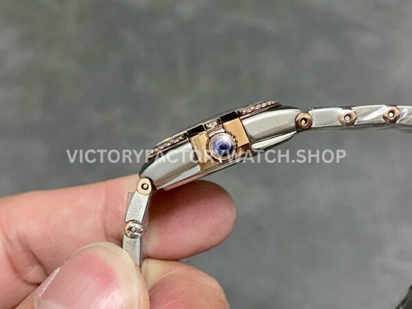 TW Factory Omega Constellation Quartz 131.25.28.60.99.001 27mm Diamond Bezel Half Rose Gold S (5) TW Factory Omega Constellation Quartz 131.25.28.60.99.001 27mm Half Rose Gold Diamond Bezel Diamond Blue Dial