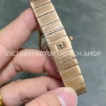 TW Factory Omega Constellation Quartz 131.55.25.60.53.002 27mm Full Rose Gold Diamond Bezel Diamond Gypsophila Blue Dial