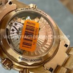 TW Factory Omega Seamaster Planet Ocean Chronograph 215.63.46.51.01.001 44.25mm Full Rose Gold Black Dial