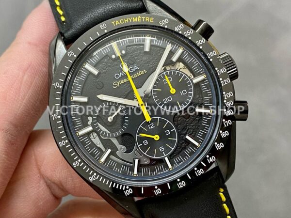 TW Factory Omega Speedmaster Dark Side Of The Moon Apollo 8 311.92.44.30.01.001 44.25mm TW Factory Omega Speedmaster Dark Side Of The Moon Apollo 8 311.92.44.30.01.001 44.25mm Ceramic Leather Strap Black Dial