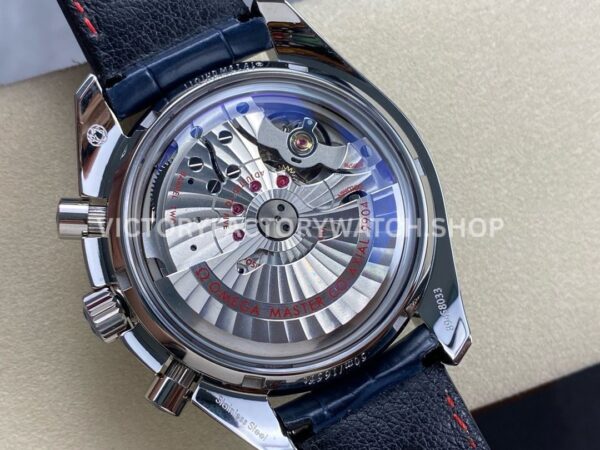 TW Factory Omega Speedmaster Moonphase 304.33.44.52.03.001 44.25mm Steel Leather Strap Blue Dial (1) TW Factory Omega Speedmaster Moonphase 304.33.44.52.03.001 44.25mm Steel Leather Strap Blue Dial