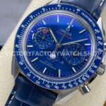 TW Factory Omega Speedmaster Moonphase 304.33.44.52.03.001 44.25mm Steel Leather Strap Blue Dial (3) TW Factory Omega Speedmaster Moonphase 304.33.44.52.03.001 44.25mm Steel Leather Strap Blue Dial