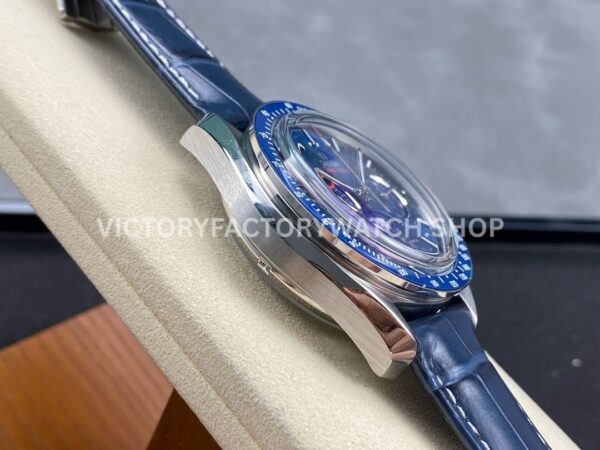 TW Factory Omega Speedmaster Moonphase 304.33.44.52.03.001 44.25mm Steel Leather Strap Blue Dial (4) TW Factory Omega Speedmaster Moonphase 304.33.44.52.03.001 44.25mm Steel Leather Strap Blue Dial