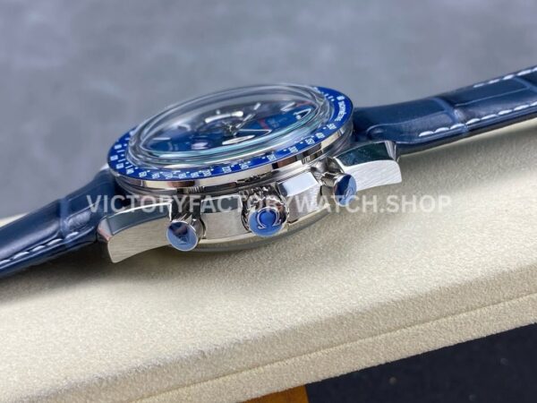 TW Factory Omega Speedmaster Moonphase 304.33.44.52.03.001 44.25mm Steel Leather Strap Blue Dial (6) TW Factory Omega Speedmaster Moonphase 304.33.44.52.03.001 44.25mm Steel Leather Strap Blue Dial