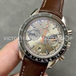 TW Factory Omega Speedmaster Racing 329.32.44.51.06.001 44.25mm Steel Leather Strap Silver Strap (4) TW Factory Omega Speedmaster Racing 329.32.44.51.06.001 44.25mm Steel Leather Strap Silver Dial