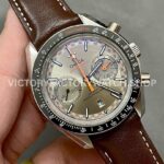 TW Factory Omega Speedmaster Racing 329.32.44.51.06.001 44.25mm Steel Leather Strap Silver Strap (9) TW Factory Omega Speedmaster Racing 329.32.44.51.06.001 44.25mm Steel Leather Strap Silver Dial