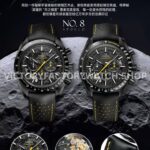 TW Factory Omega Speedmaster Dark Side Of The Moon Apollo 8 311.92.44.30.01.001 44.25mm Ceramic Leather Strap Black Dial