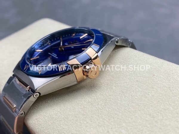 V+ Factory Omega Constellation 131.23.41.21.03.001 41mm Half Rose Gold Blue Ceramic Bezel Blue Dial (4) V+ Factory Omega Constellation 131.23.41.21.03.001 41mm Half Rose Gold Blue Ceramic Bezel Blue Dial