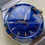 V+ Factory Omega Constellation 131.23.41.21.03.001 41mm Half Rose Gold Blue Ceramic Bezel Blue Dial (5) V+ Factory Omega Constellation 131.23.41.21.03.001 41mm Half Rose Gold Blue Ceramic Bezel Blue Dial