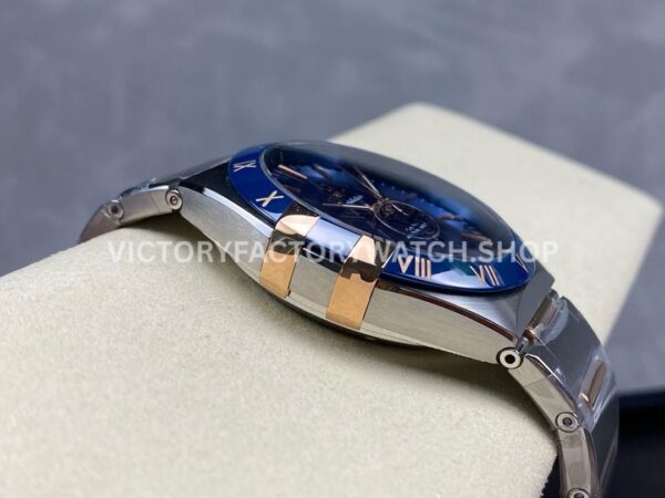 V+ Factory Omega Constellation 131.23.41.21.03.001 41mm Half Rose Gold Blue Ceramic Bezel Blue Dial (6) V+ Factory Omega Constellation 131.23.41.21.03.001 41mm Half Rose Gold Blue Ceramic Bezel Blue Dial