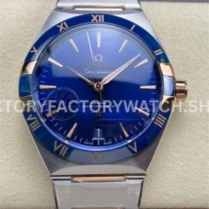V+ Factory Omega Constellation 131.23.41.21.03.001 41mm Half Rose Gold Blue Ceramic Bezel Blue Dial (7) V+ Factory Omega Constellation 131.23.41.21.03.001 41mm half rose gold blue ceramic bezel blue dial replica watch