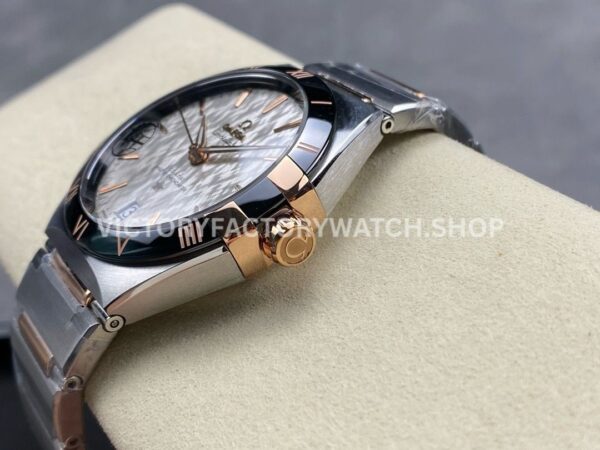 V+ Factory Omega Constellation 131.23.41.21.06.001 41mm Half Rose Gold Black Ceramic Bezel Grey Dial (2) V+ Factory Omega Constellation 131.23.41.21.06.001 41mm Half Rose Gold Black Ceramic Bezel Grey Dial