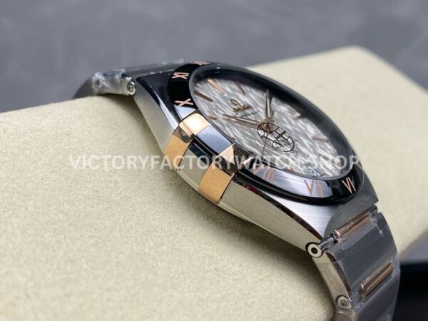 V+ Factory Omega Constellation 131.23.41.21.06.001 41mm Half Rose Gold Black Ceramic Bezel Grey Dial (5) V+ Factory Omega Constellation 131.23.41.21.06.001 41mm Half Rose Gold Black Ceramic Bezel Grey Dial