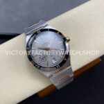 V+ Factory Omega Constellation 131.23.41.21.06.001 41mm Half Rose Gold Black Ceramic Bezel Grey Dial (7) V+ Factory Omega Constellation 131.23.41.21.06.001 41mm Half Rose Gold Black Ceramic Bezel Grey Dial