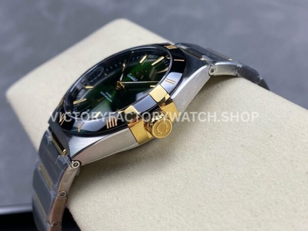 V+ Factory Omega Constellation 131.23.41.21.10.001 41mm Half Yellow Gold Black Ceramic Bezel Green Dial (3) V+ Factory Omega Constellation 131.23.41.21.10.001 41mm Half Yellow Gold Black Ceramic Bezel Green Dial