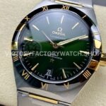 V+ Factory Omega Constellation 131.23.41.21.10.001 41mm Half Yellow Gold Black Ceramic Bezel Green Dial (6) V+ Factory Omega Constellation 131.23.41.21.10.001 41mm Half Yellow Gold Black Ceramic Bezel Green Dial
