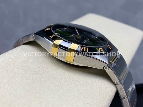 V+ Factory Omega Constellation 131.23.41.21.10.001 41mm Half Yellow Gold Black Ceramic Bezel Green Dial (7) V+ Factory Omega Constellation 131.23.41.21.10.001 41mm Half Yellow Gold Black Ceramic Bezel Green Dial