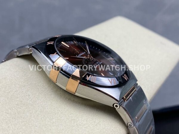 V+ Factory Omega Constellation 131.23.41.21.11.001 41mm Half Rose Gold Black Ceramic Bezel Red Dial (6) V+ Factory Omega Constellation 131.23.41.21.11.001 41mm Half Rose Gold Black Ceramic Bezel Red Dial