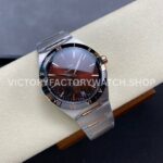 V+ Factory Omega Constellation 131.23.41.21.11.001 41mm Half Rose Gold Black Ceramic Bezel Red Dial (7) V+ Factory Omega Constellation 131.23.41.21.11.001 41mm Half Rose Gold Black Ceramic Bezel Red Dial