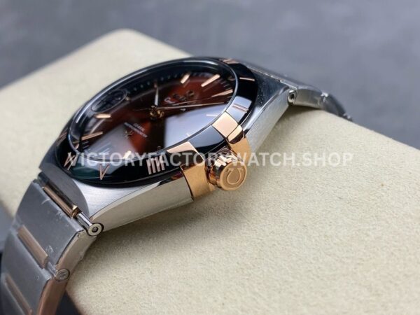 V+ Factory Omega Constellation 131.23.41.21.11.001 41mm Half Rose Gold Black Ceramic Bezel Red Dial (8) V+ Factory Omega Constellation 131.23.41.21.11.001 41mm Half Rose Gold Black Ceramic Bezel Red Dial