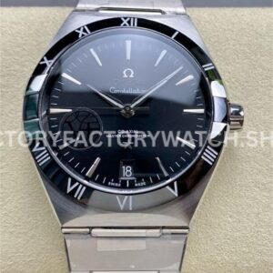 V+ Factory Omega Constellation 131.30.41.21.01.001 41mm Full Steel Black Ceramic Bezel Black Dial (7) V+ Factory Omega Constellation 131.30.41.21.01.001 41mm full steel black ceramic bezel black dial replica watch
