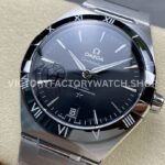 V+ Factory Omega Constellation 131.30.41.21.01.001 41mm Full Steel Black Ceramic Bezel Black Dial
