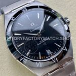 V+ Factory Omega Constellation 131.30.41.21.01.001 41mm Full Steel Black Ceramic Bezel Black Dial