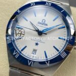 V+ Factory Omega Constellation 131.30.41.21.04.001 41mm Full Steel Blue Ceramic Bezel White Dial (1) V+ Factory Omega Constellation 131.30.41.21.04.001 41mm Full Steel Blue Ceramic Bezel White Dial