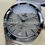 V+ Factory Omega Constellation 131.30.41.21.99.001 41mm Full Steel Black Ceramic Bezel Grey Dial