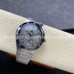 V+ Factory Omega Constellation 131.30.41.21.99.001 41mm Full Steel Black Ceramic Bezel Grey Dial