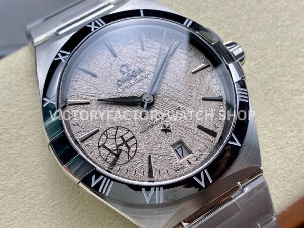 V+ Factory Omega Constellation 131.30.41.21.99.001 41mm Full Steel Black Ceramic Bezel Meteorites White ( (4) V+ Factory Omega Constellation 131.30.41.21.99.001 41mm Full Steel Black Ceramic Bezel Meteorites White Dial