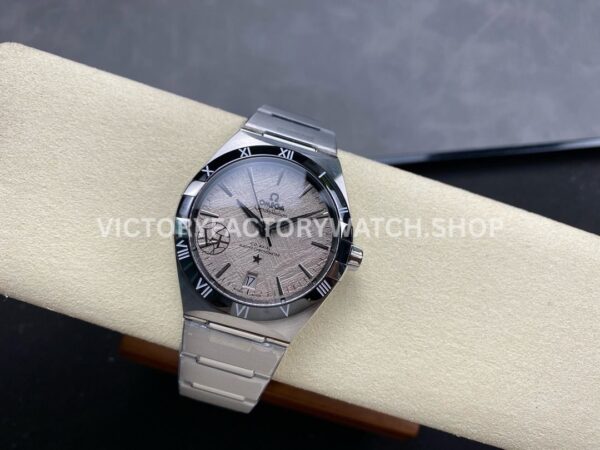 V+ Factory Omega Constellation 131.30.41.21.99.001 41mm Full Steel Black Ceramic Bezel Meteorites White ( (6) V+ Factory Omega Constellation 131.30.41.21.99.001 41mm Full Steel Black Ceramic Bezel Meteorites White Dial