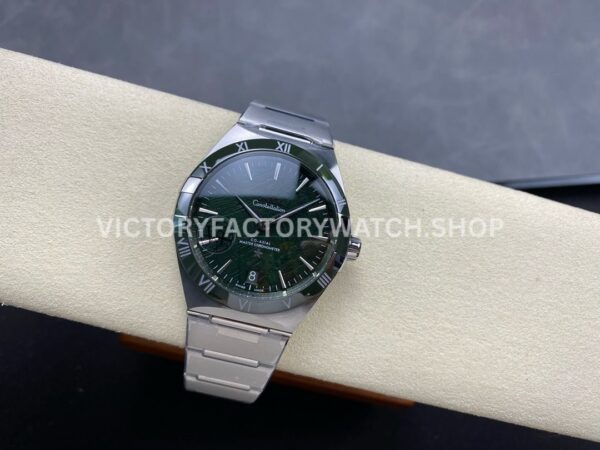 V+ Factory Omega Constellation 131.30.41.21.99.002 41mm Full Steel Green Ceramic Bezel Meteorites Green ( (6) V+ Factory Omega Constellation 131.30.41.21.99.002 41mm Full Steel Green Ceramic Bezel Meteorites Green Dial