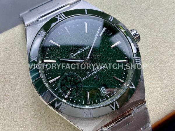 V+ Factory Omega Constellation 131.30.41.21.99.002 41mm Full Steel Green Ceramic Bezel Meteorites Green ( (7) V+ Factory Omega Constellation 131.30.41.21.99.002 41mm Full Steel Green Ceramic Bezel Meteorites Green Dial