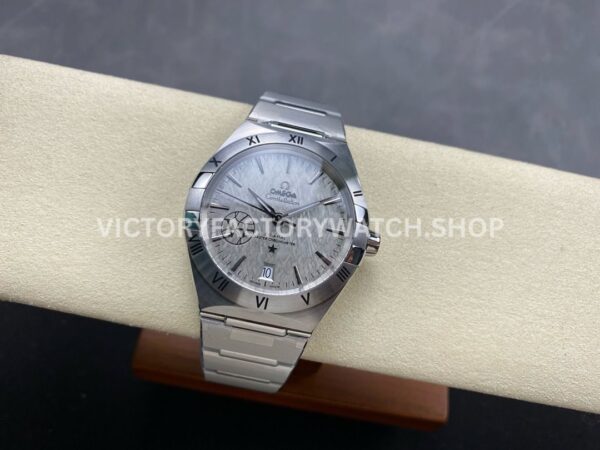 V+ Factory Omega Constellation 131.30.41.21.99.002 41mm Full Steel Silver Titanium Bezel Silver Dial (1) V+ Factory Omega Constellation 131.30.41.21.99.002 41mm Full Steel Silver Titanium Bezel Silver Dial