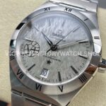 V+ Factory Omega Constellation 131.30.41.21.99.002 41mm Full Steel Silver Titanium Bezel Silver Dial (2) V+ Factory Omega Constellation 131.30.41.21.99.002 41mm Full Steel Silver Titanium Bezel Silver Dial