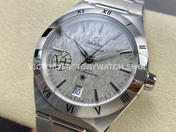 V+ Factory Omega Constellation 131.30.41.21.99.002 41mm Full Steel Silver Titanium Bezel Silver Dial (2) V+ Factory Omega Constellation 131.30.41.21.99.002 41mm Full Steel Silver Titanium Bezel Silver Dial