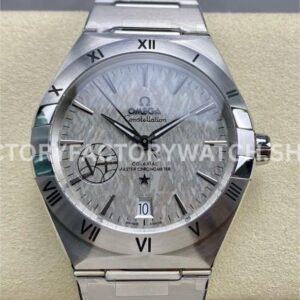 V+ Factory Omega Constellation 131.30.41.21.99.002 41mm Full Steel Silver Titanium Bezel Silver Dial (6) V+ Factory Omega Constellation 131.30.41.21.99.002 41mm full steel silver titanium bezel silver dial replica watch