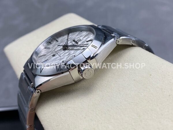 V+ Factory Omega Constellation 131.30.41.21.99.002 41mm Full Steel Silver Titanium Bezel Silver Dial (7) V+ Factory Omega Constellation 131.30.41.21.99.002 41mm Full Steel Silver Titanium Bezel Silver Dial