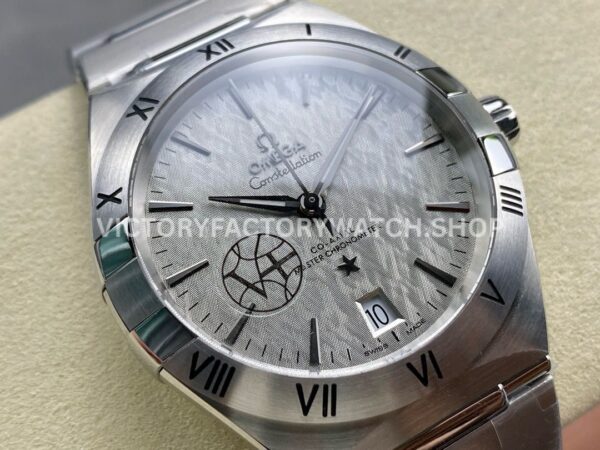 V+ Factory Omega Constellation 131.30.41.21.99.002 41mm Full Steel Silver Titanium Bezel Silver Dial (9) V+ Factory Omega Constellation 131.30.41.21.99.002 41mm Full Steel Silver Titanium Bezel Silver Dial