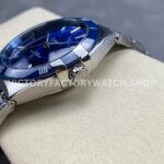 V+ Factory Omega Constellation 131.33.41.21.03.001 41mm Full Steel Blue Ceramic Bezel Blue Dial
