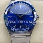 V+ Factory Omega Constellation 131.33.41.21.03.001 41mm full steel blue ceramic bezel blue dial replica watch